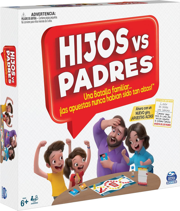 SPIN MASTER Games Klassisches Fragen-Set für die ganze Familie, Sohn, Väter für Kinder ab 6 Jahren (