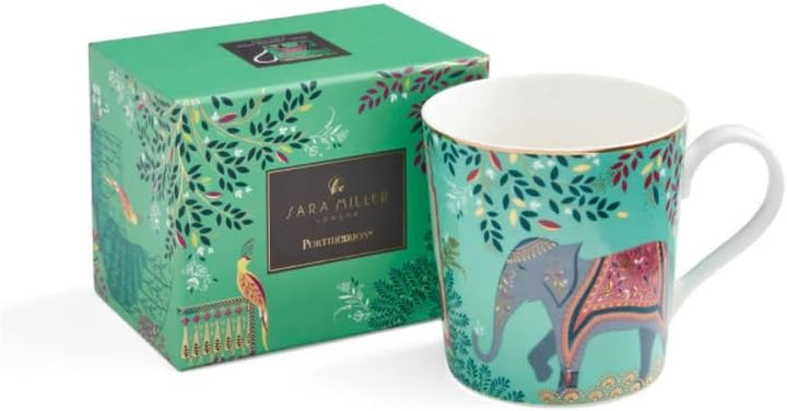 Sara Miller London India Collection Set mit 4 Tassen