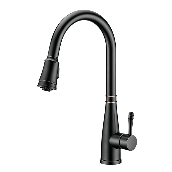 Ibergrif M22134T - Küchenarmatur mit ausziehbare Brause, Spültischbatterie, Küche Wasserhahn, Edelst