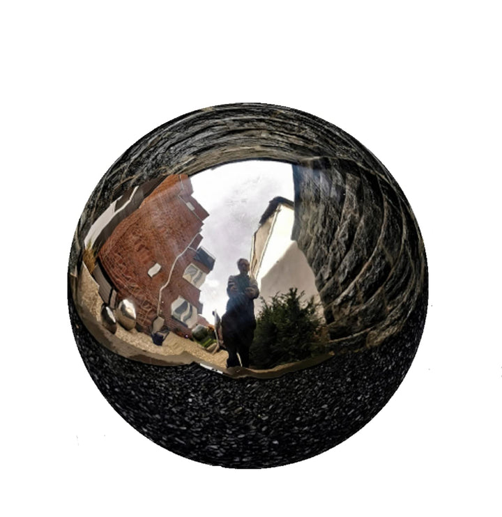 Dekokugel aus Edelstahl 20 cm Edelstahl Schwarz poliert Dekorationskugel Edelstahlkugel
