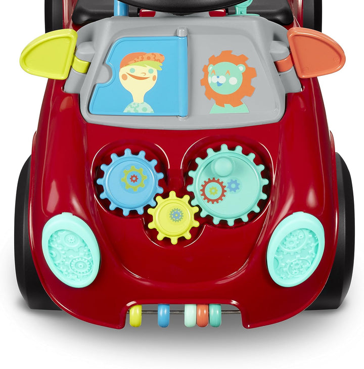Radio Flyer Busy Buggy, Sit to Stand Toddler Ride On Toy, Ages 1-3, Red Kids Ride On Toy