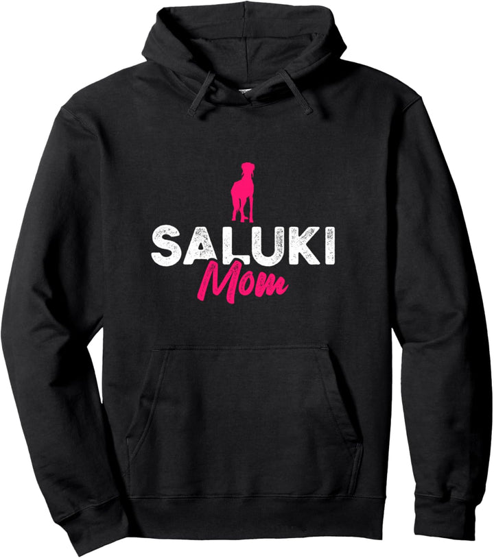 Saluki Mom Pullover Hoodie