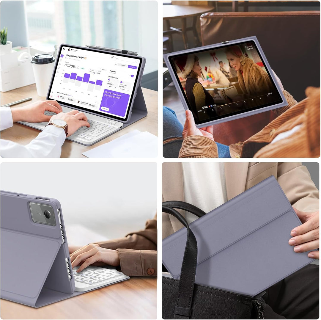 FOGARI Tastatur Hülle für Lenovo Idea Tab 11 Zoll 2025/Tab M11 2024, QWERTZ Deutsches Magnetisch Abn