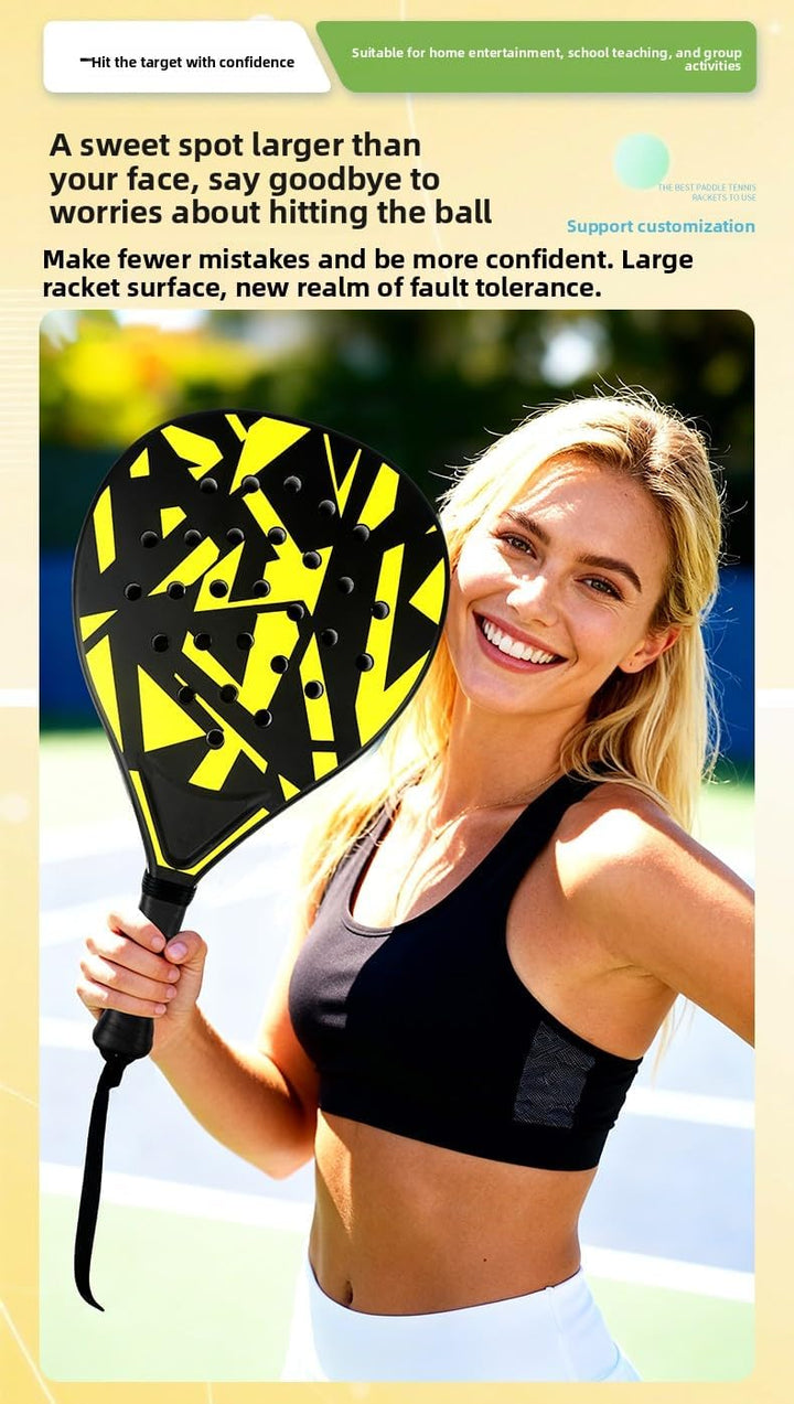 Padelracket – Robuster ABS-Schläger mit Eva-Schaumkern für Erwachsene, Ideal für Beach, Garten, Pool