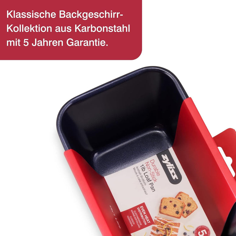 Zyliss E980198 Brotbackform, Antihaftbeschichtung, Carbonstahl, Dunkelblau, Ideal Zum Brotbacken, Br