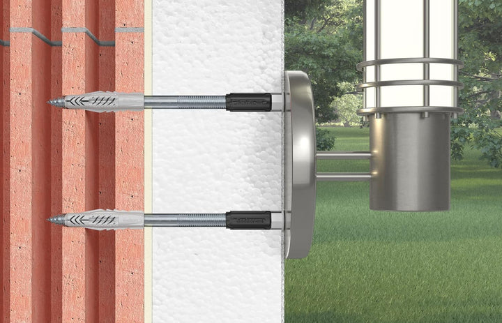 fischer Abstandsmontagesystem TherMax 8/100 M 6 für Dämmstoffe, Dämmstoffdübel zur Befestigung leich