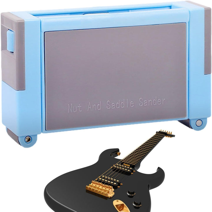 Guitar Luthier Tool, Bridge Nut Sander, Fastener and Saddle Sander, Leveler Slotting Files, Sturdy C