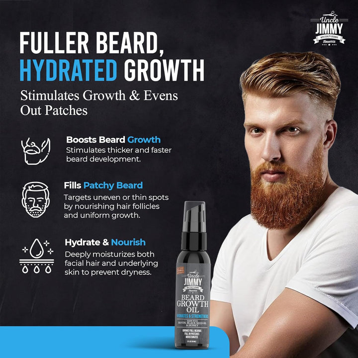 Uncle Jimmy Beard Growth Oil 59ml