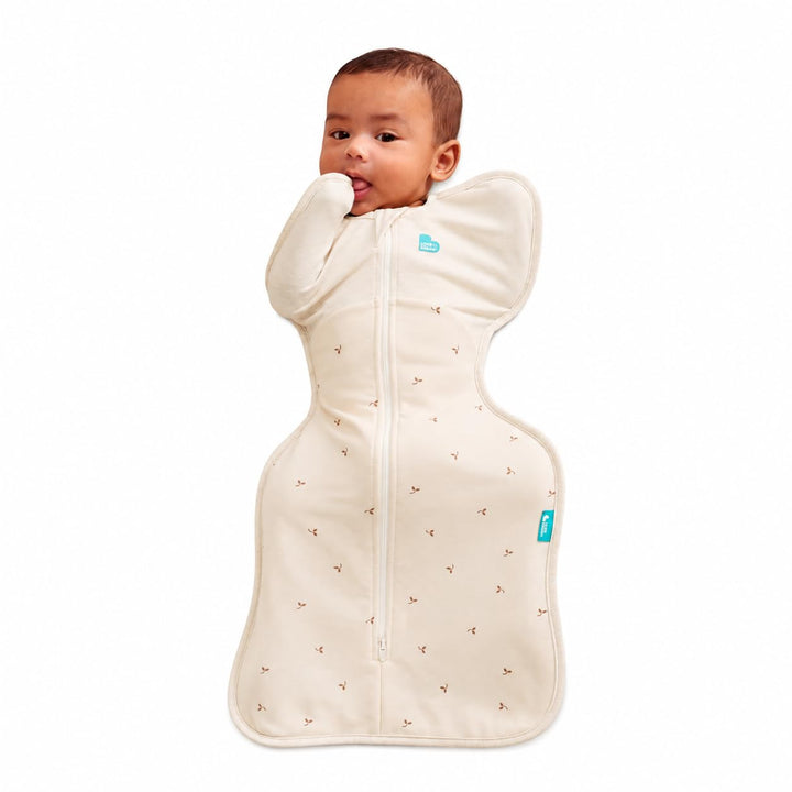 Love To Dream™ Swaddle UP™, Klein 3,5–6 kg – Twigs Oatmeal, enge Passform, unterstützt gesunde Schla