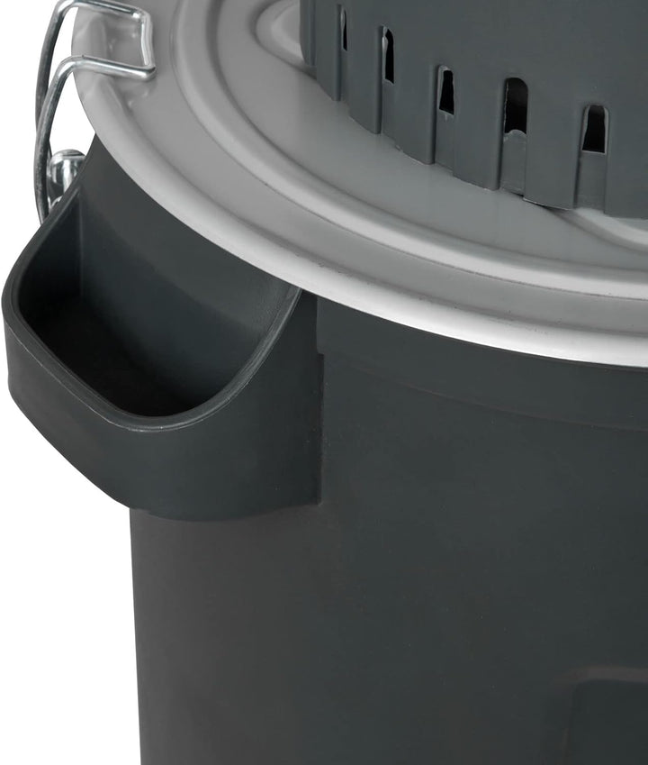EBERTH Elektrische Getreidemühle mit 60L Eimer, 1300 Watt Elektromotor, 13L Einfülltrichter, 400 kg/