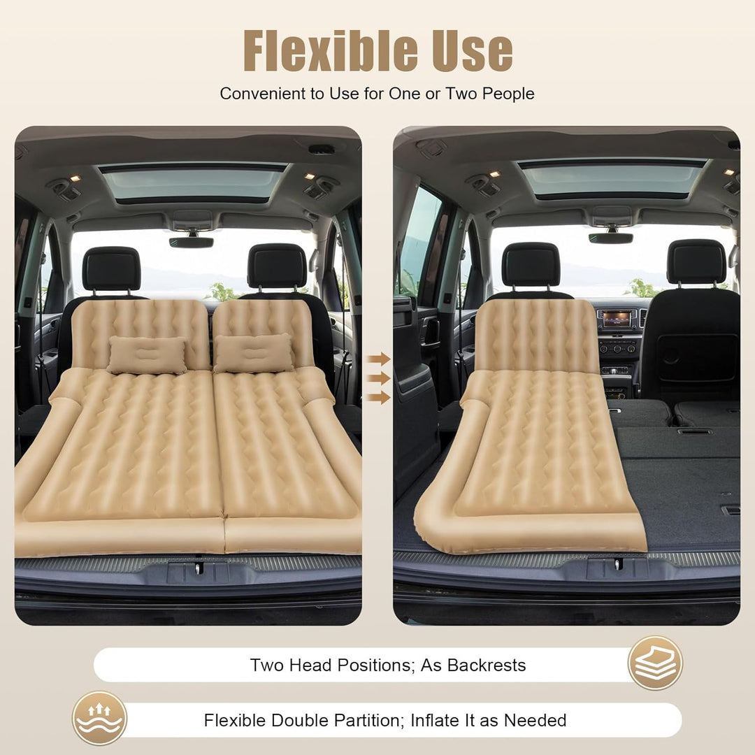 SUV Luftmatratze 1,7x1,2m 6-Kammer Luftmatratze mit Pumpe &amp; Kissen &amp; schnelle Inflation komfortable