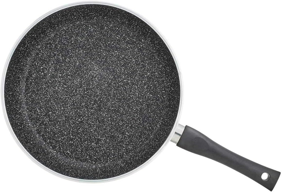 KHG Pfannenset 2-teilig aus Aluminium Ø 24 und 28 cm | ILAG-Antihaftbeschichtung, Induktion, stapelb