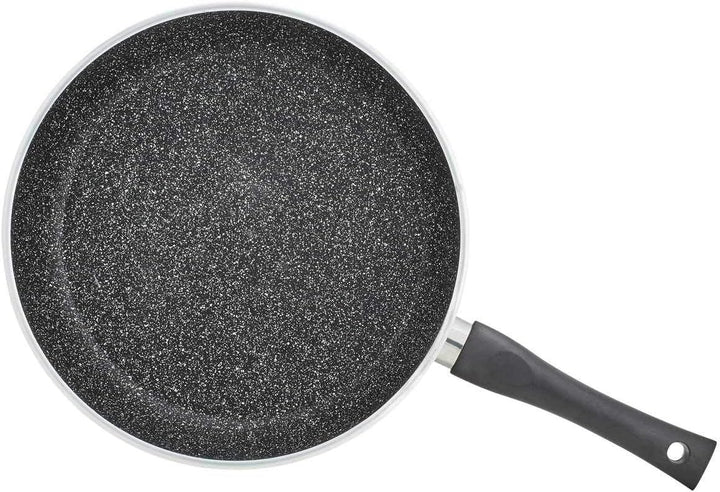 KHG Pfannenset 2-teilig aus Aluminium Ø 24 und 28 cm | ILAG-Antihaftbeschichtung, Induktion, stapelb