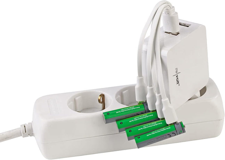 tka Köbele Akkutechnik Akku: 16er-Set wiederaufladbare Batterien Typ AAA, 600 mWh, Laden per USB-C (