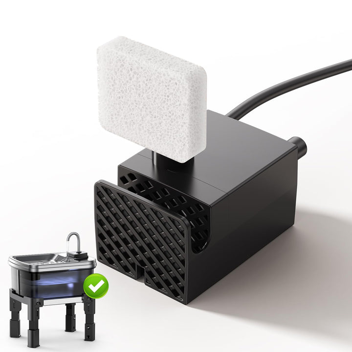 FEELNEEDY Ersatz-Wasserpumpe Ultraleiser für 9L Trinkbrunnen für Hunde mit 3-Stufig FN-W25