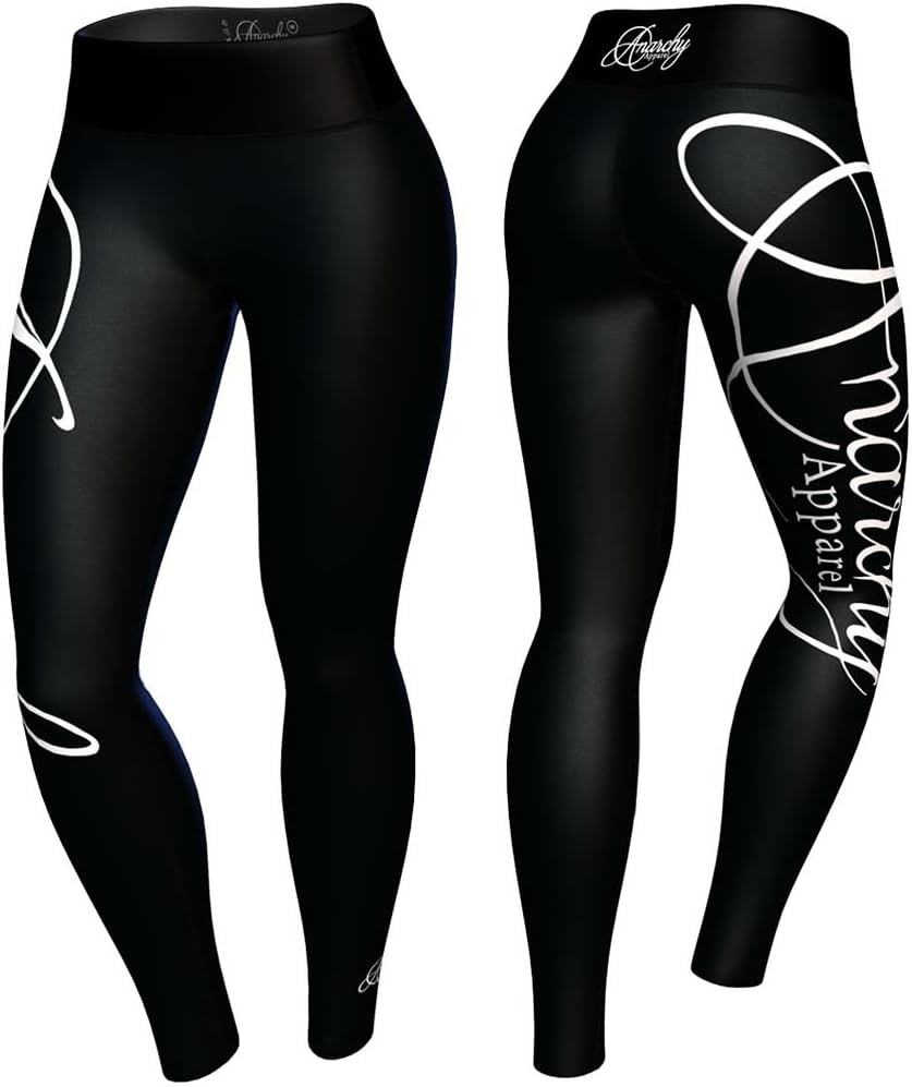 Anarchy Apparel Leggings, Panthera, Fitness, Women, Pants, Compression, Hosen XS Schwarz, XS Schwarz
