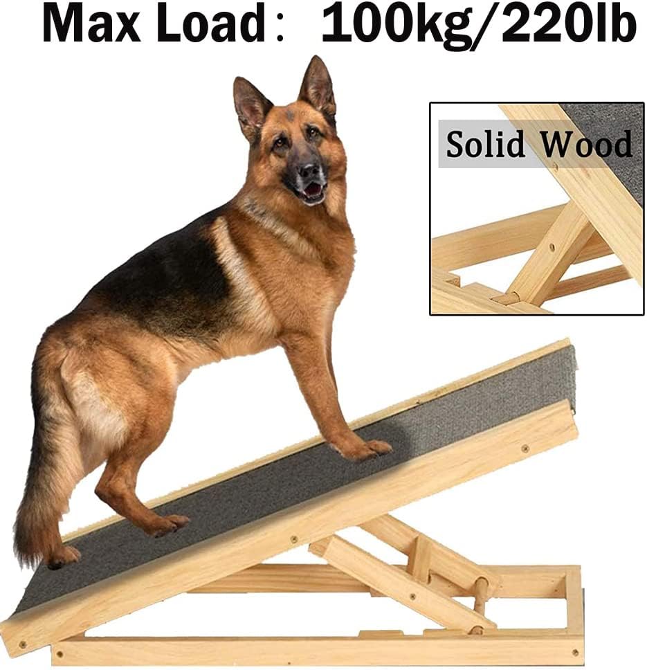 Hunderampe Katzen Rampe Hundetreppe für AutoBett Oder Sofa, Hund Haustier Rampe, Anti-rutsch, 4-Stuf