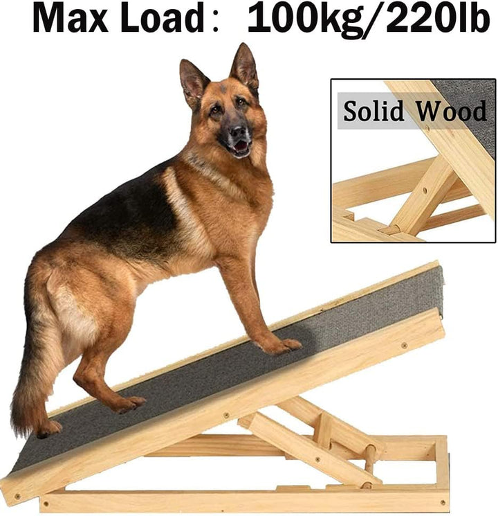 Hunderampe Katzen Rampe Hundetreppe für AutoBett Oder Sofa, Hund Haustier Rampe, Anti-rutsch, 4-Stuf