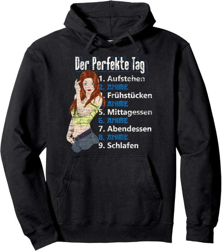 Japanisches Manga Mädchen Japan Otaku Lustiges Anime Pullover Hoodie