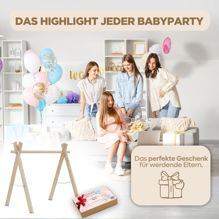 MAYSON® Spielbogen Baby aus Holz nach Montessori – Höhenverstellbarer & Schadstofffreier Spielbogen