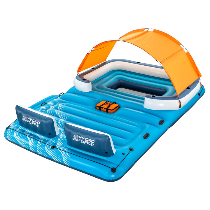 Bestway Hydro-Force 6-Personen-Badeinsel Tropical Breeze 389 x 274 cm