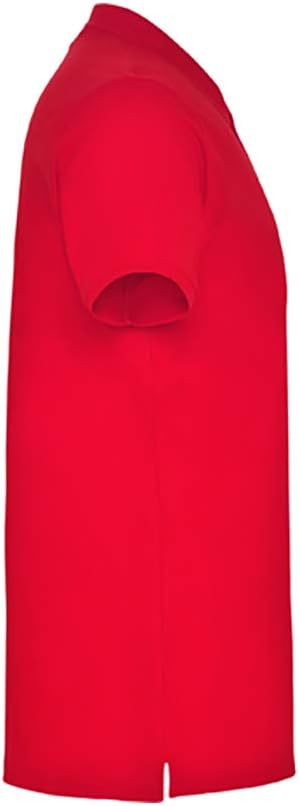 Poloshirt für Kinder, 100 % Baumwolle, mit kurzen Ärmeln, geripptem Kragen, Patte und drei Knöpfen,