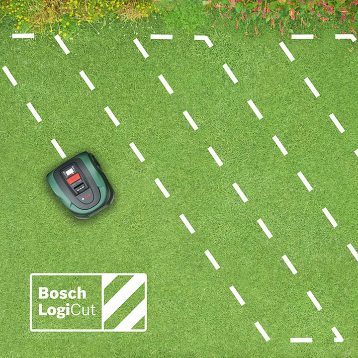 Bosch Rasenmäher Roboter Indego M 700 (mit 18V Akku, Ladestation enthalten, Schnittbreite 19 cm, für