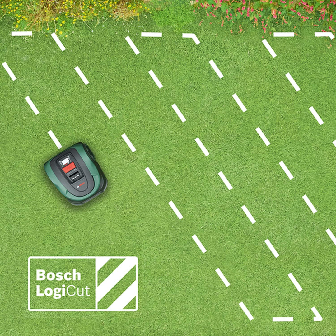 Bosch Rasenmäher Roboter Indego M+ 700 (mit 18V Akku und App-Funktion, Ladestation enthalten, Schnit