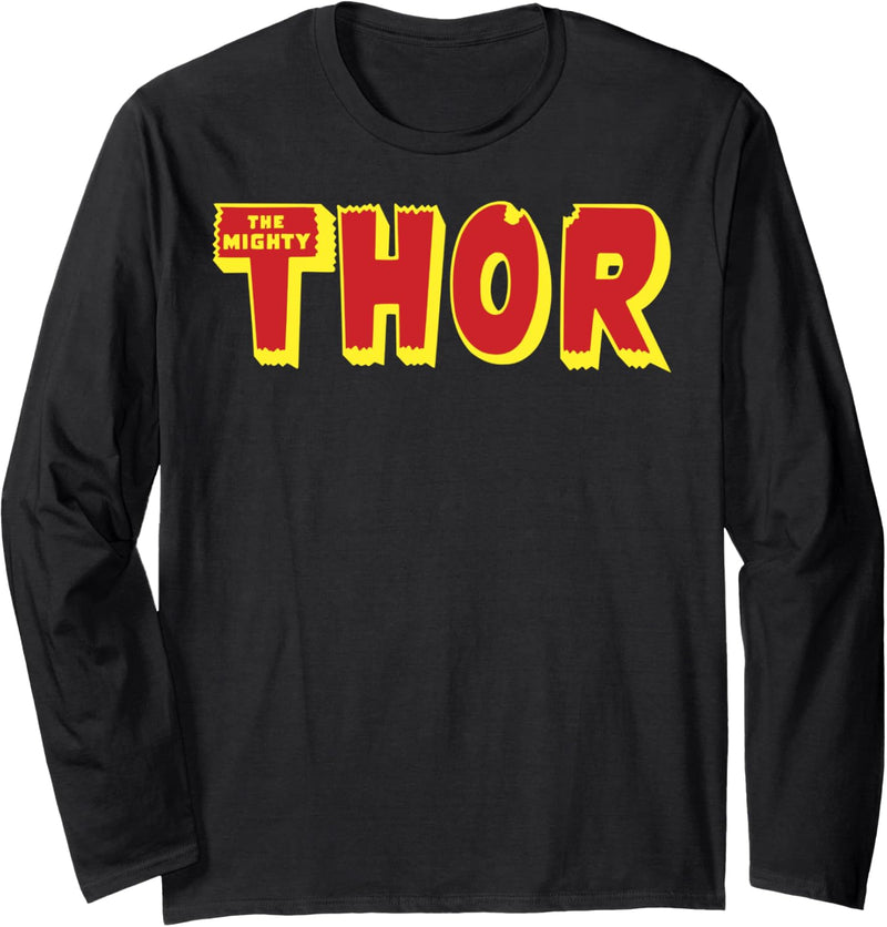 Marvel The Mighty Thor Title Logo Langarmshirt