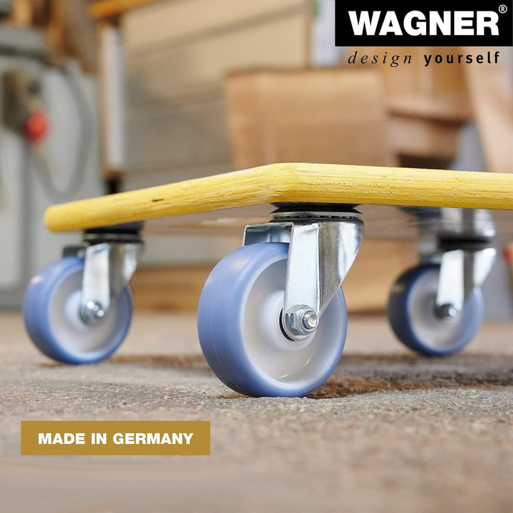 Wagner Transporthilfe MM 1340 I 38 x 38 x 11 cm - Tragkraft 300 kg ideal für schwer beladene Kisten,