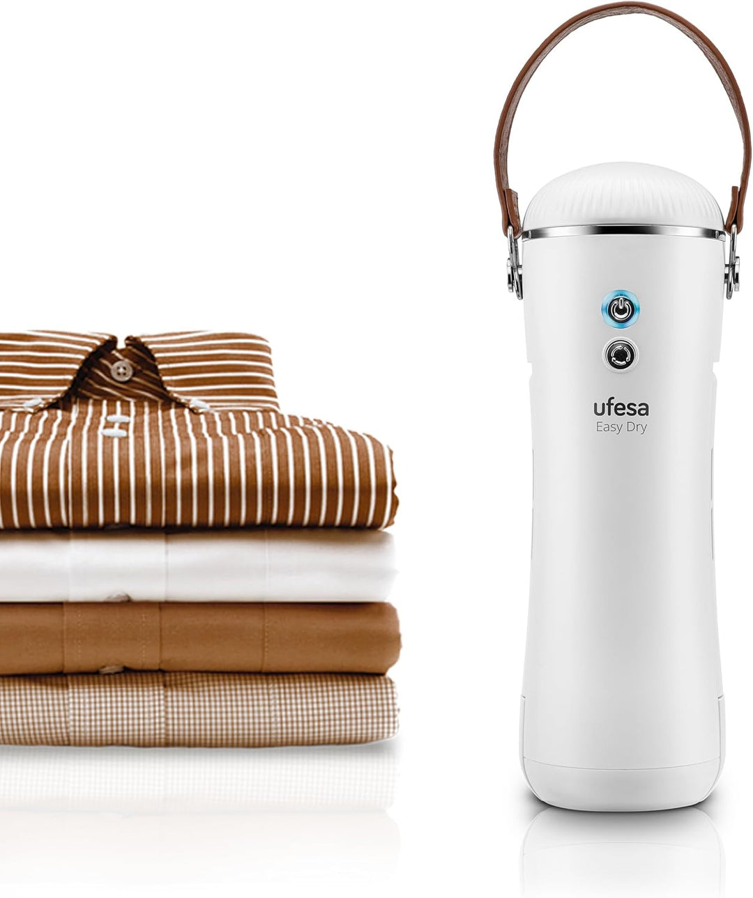 Ufesa Easy Dry, Wäschetrockner Klein, Bakterizides Desinfektionsgerät mit UV-Licht, Mini Trockner, D