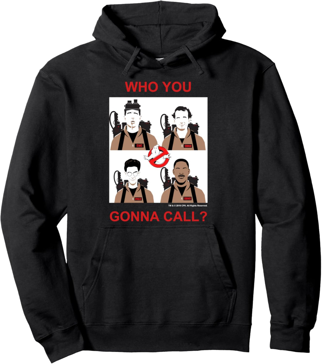 Ghostbusters Who You Gonna Call Group Shot Panels Pullover Hoodie