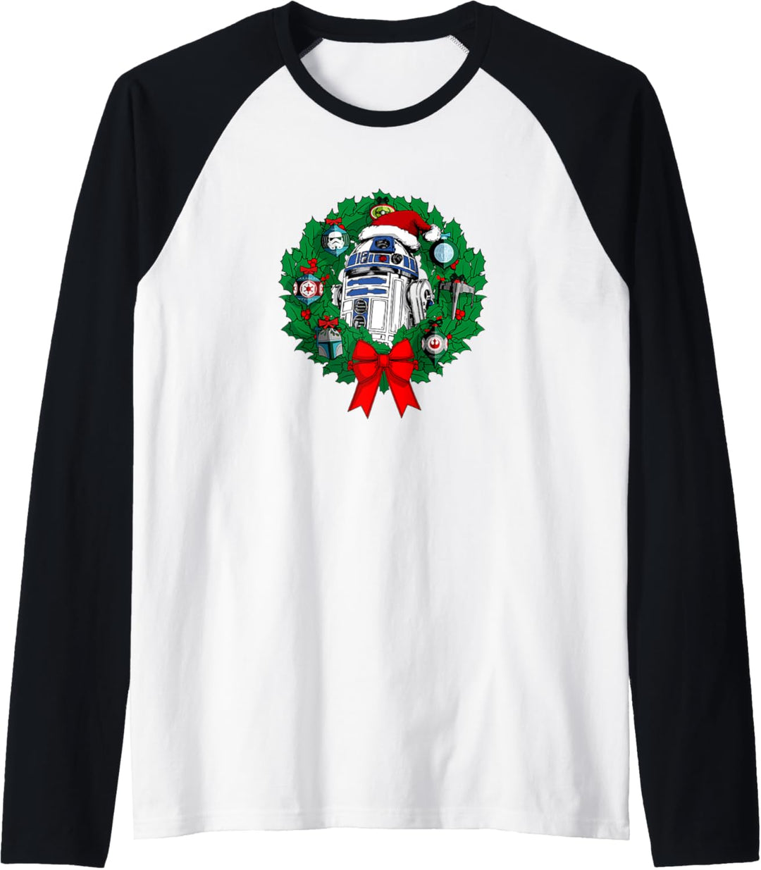 Star Wars Christmas R2-D2 Wreath Raglan