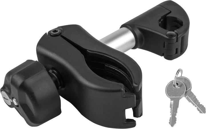 EUFAB 11235 Rahmenhalter kurz, abschliessbar, für U-Bügelrohr: Ø 2,5 cm, 12 cm Länge 12 cm Länge; Ø