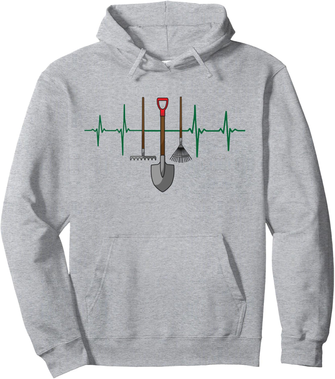 Garten Herzschlag Gartenarbeit Gartenwerkzeug Gärtner Pullover Hoodie