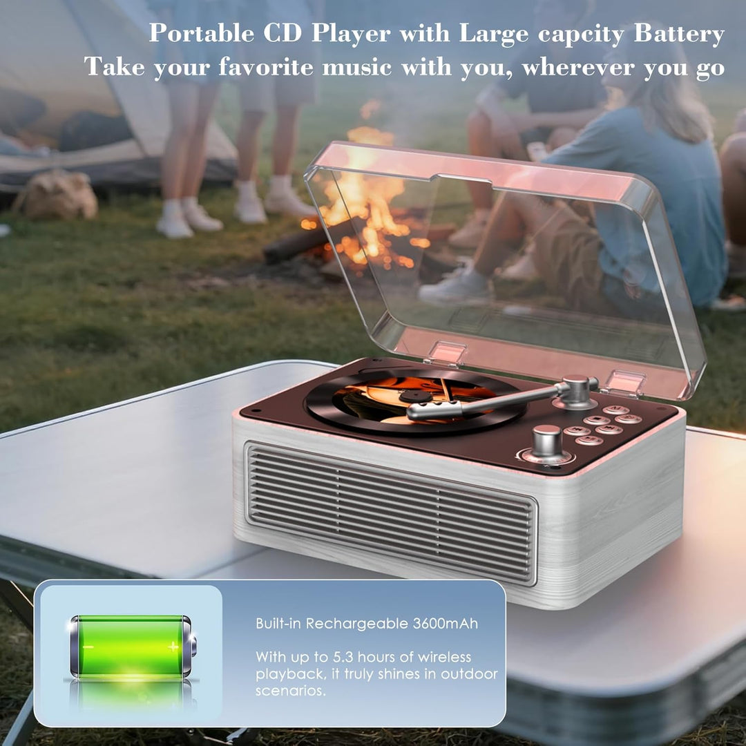 CD Player Tragbar Bluetooth: Kegaudio Radio mit CD-Player Tragbarer mit Lautsprecher Fernbedienung U