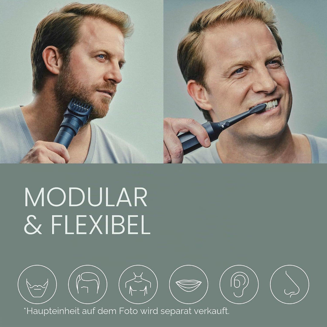 Panasonic MULTISHAPE modulares Körperpflege-System, Bart-/Haartrimmer, Bart-/Haar-/Körpertrimmer, 3-