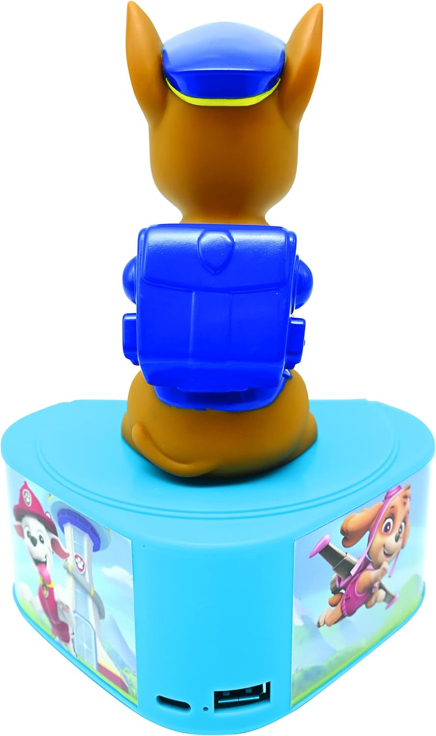 Lexibook BTD80PA PAW Patrol-Lautsprecher, Leuchtfigur, Bluetooth 5,0, Anschluss/USB Typ C, Paw Patro