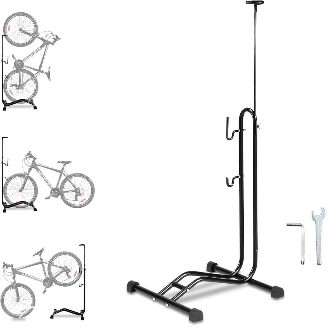 2x Ikodm 3 in 1 Fahrradständer bis 6.5cm Abstellständer bis 27.5" Fahrradgrösse, Fahrräder Wartungss