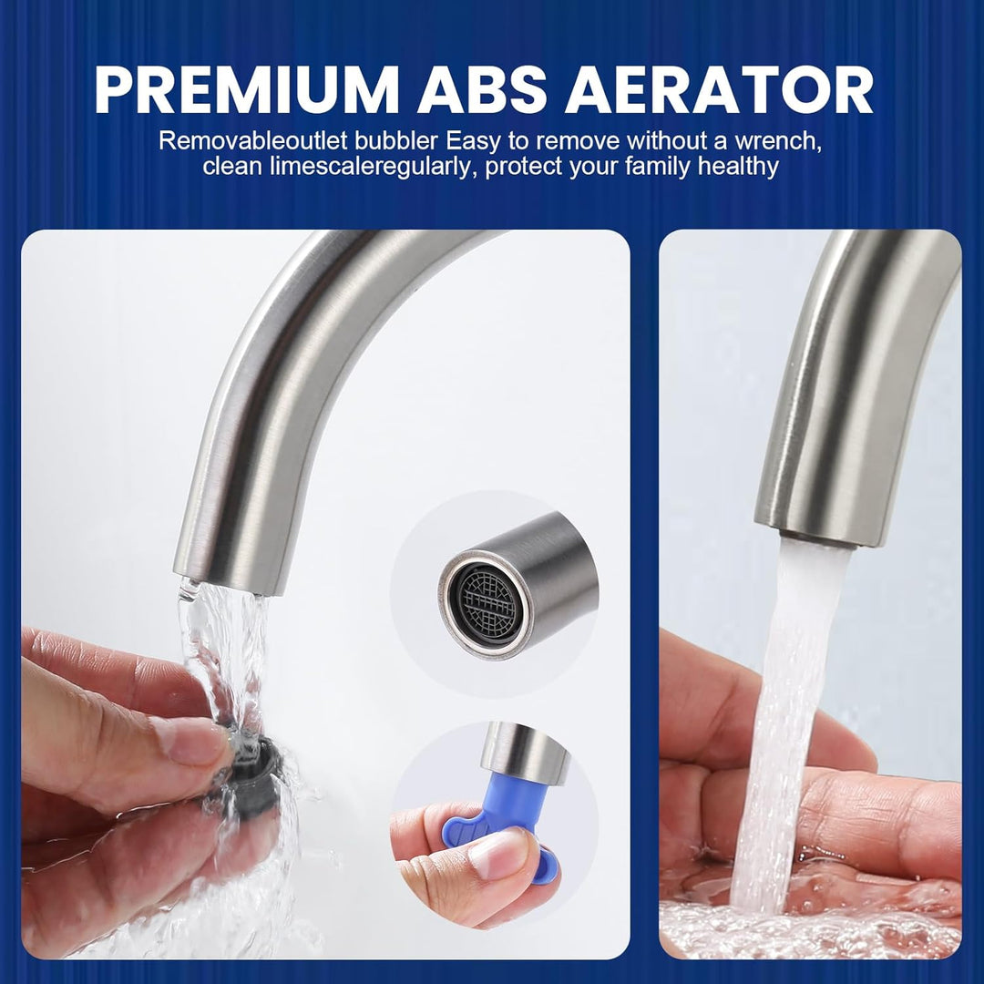 iVIGA Wasserhahn Sensor, Badarmatur Infrarot Sensor für Badezimmer Wasserhahn Bad Automatisch mit St