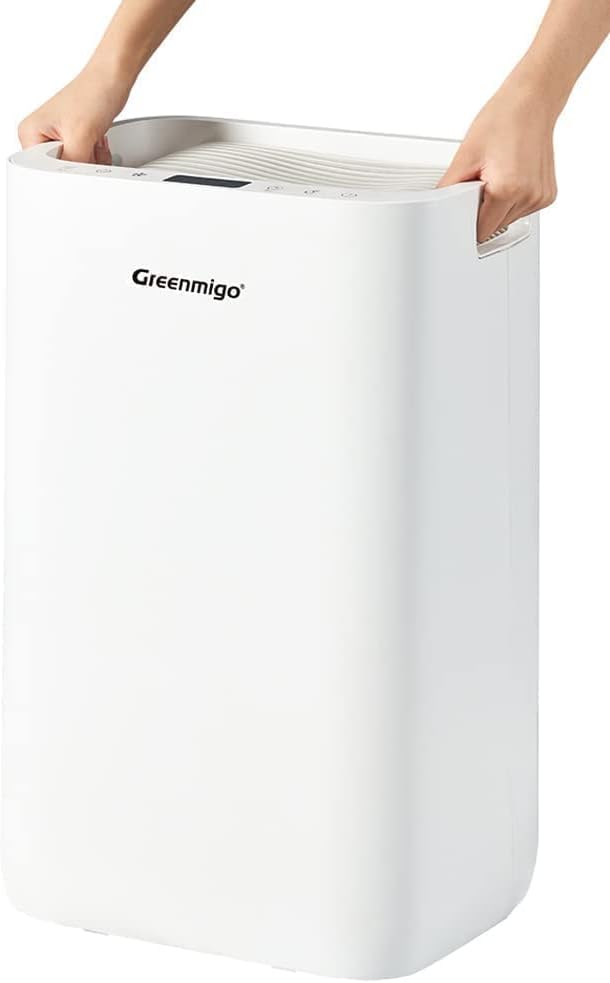 Greenmigo Luftentfeuchter 20L in 24h,Raumentfeuchter Entfeuchter mit HEPA & Aktivkohle 2in1 Vorfilte