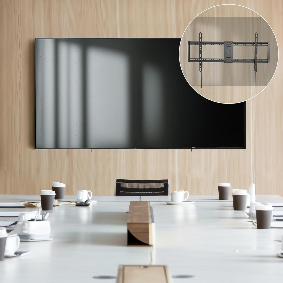 VIVO Wandhalterung für LCD- / LED-Bildschirme, 152,4 cm bis 254 cm (60 bis 100 Zoll), VESA, Schwarz,