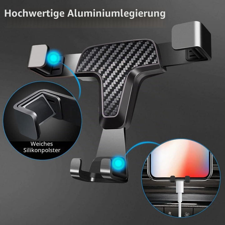 AYADA Handyhalterung Kompatibel mit Golf 7, Handy Halter Phone Holder Gravity Auto Lock Stabil ohne