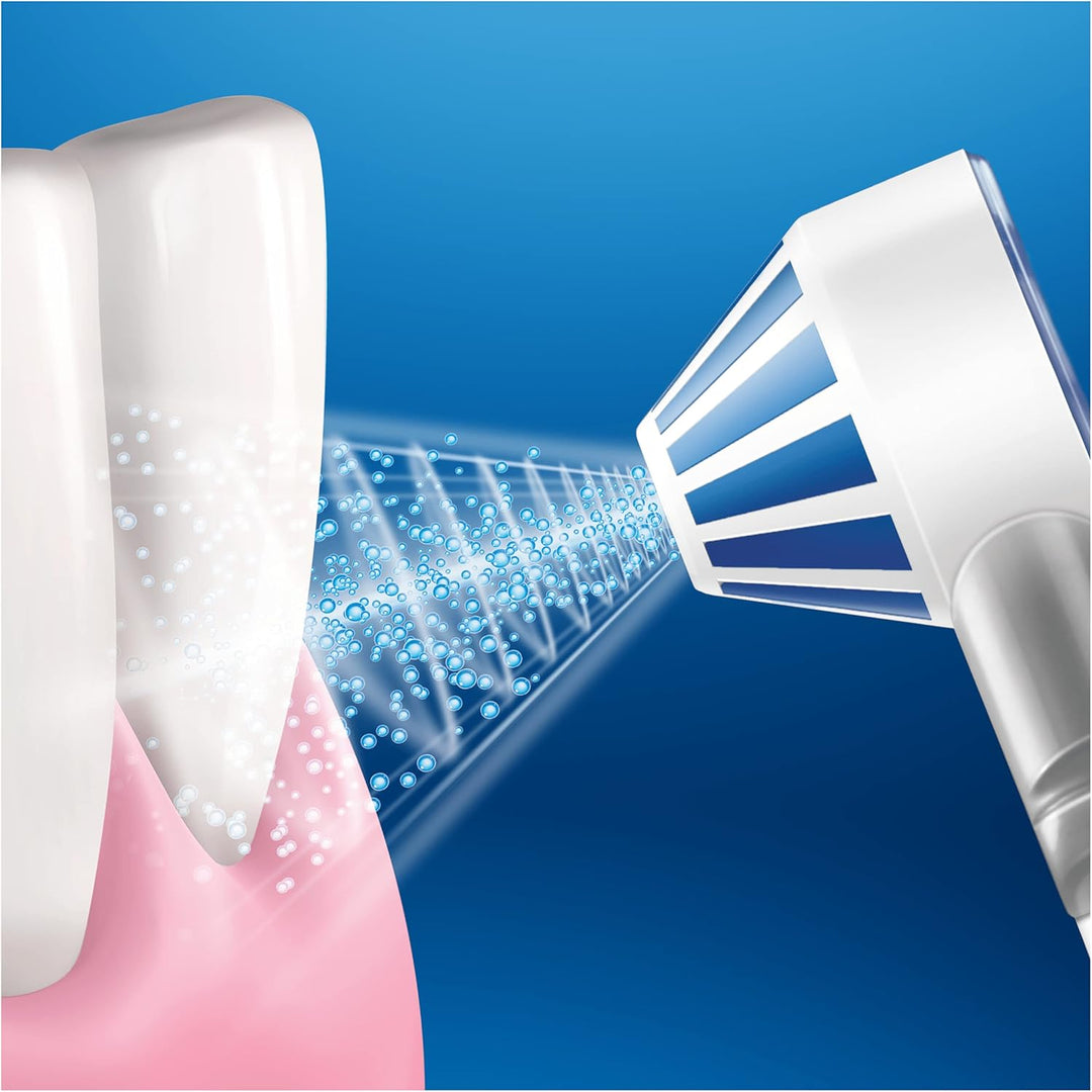 Oral-B AquaCare 4 Munddusche, Zahnzwischenraumreiniger mit 4 Putzmodi für eine sanfte Zahnpflege und