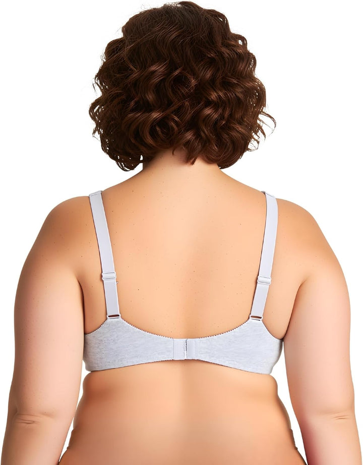 Curve Muse Damen-BH, ungefüttert, Balconette, Baumwolle, Spitze, Übergrösse, 2er- oder 3er-Pack 75D