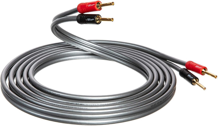QED XT40i Lautsprecherkabel mit X-Tube-Technologie, 2 m, 2 m 2m Terminated Pair, 2m Terminated Pair