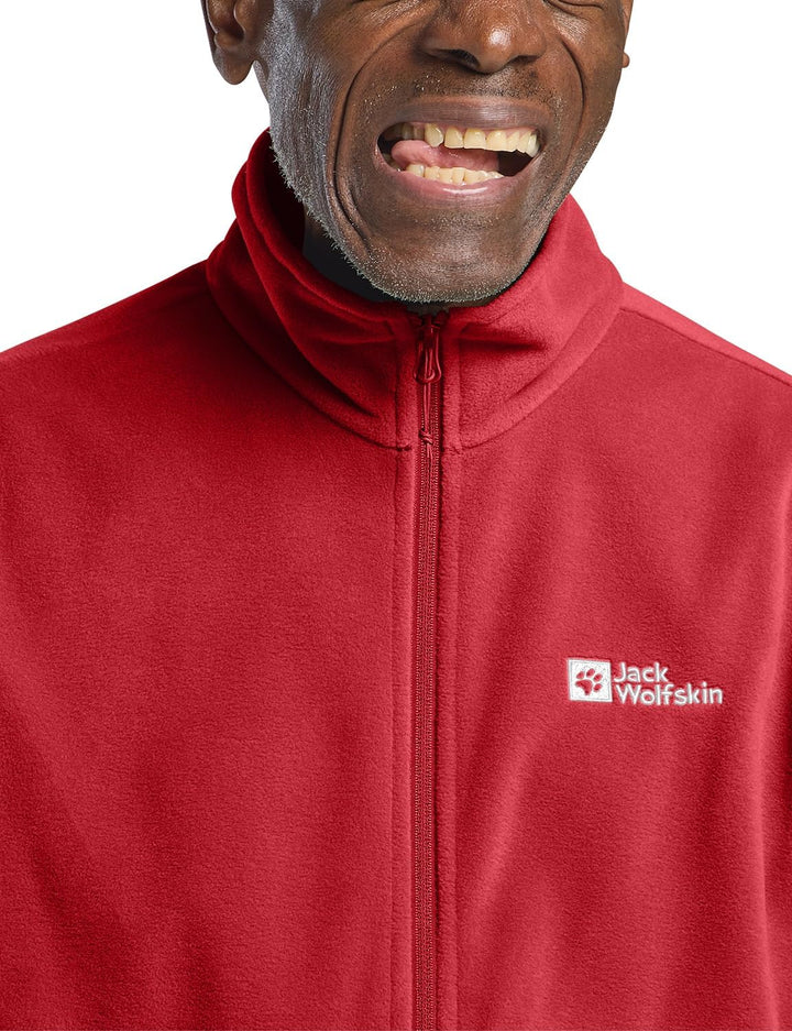 Jack Wolfskin Herren Taunus Fz M Fleece-Jacke, Adrenaline Red