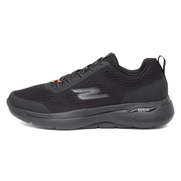 Skechers Herren Go Walk Arch Fit Idyllic Sneaker 39.5 EU Black Textile Synthetic Trim, 39.5 EU Black