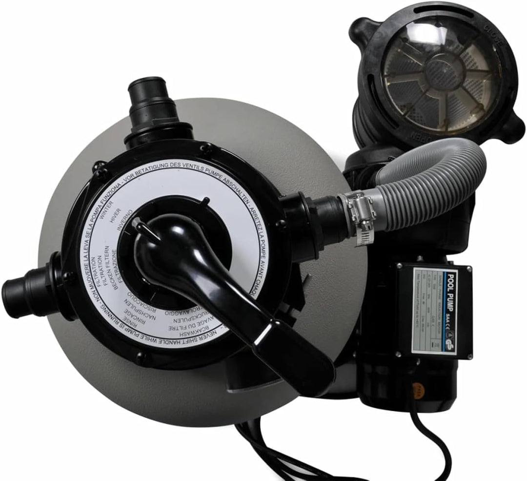Sandfilterpumpe, Poolfilter, Sandfilter, 600 W, 17000 l/h