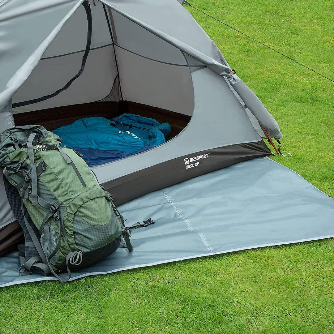 Bessport Zeltplane wasserdichte, 210D Camping Zelt Tarp Für Oxford Tuch Zeltunterlage mit Tragetasch